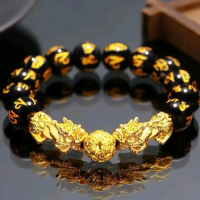 GELANG BATU MANTRA BUDHA DOUBLE PIXIU
