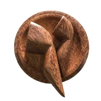 Set Cobek dan Ulek Kayu Kelapa / Kayu Glugu Besar 20cm - Alat Masak, Fotografi, Dekorasi Rumah - Per