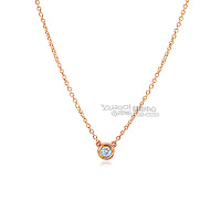 Tiffany&amp;Co. 0.07克拉鑽石18K玫瑰金項鍊