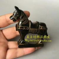 Jade Collection: Natural Xiuyu, Old Jade Horse, Han Dynasty War Horse Decoration, Objects