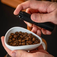 Espresso Coffee Beans Ceramic Dosing Cup Trays and 8ml Spray Kungfu Tea Tray Barista Accessories for Automatic Manual Grinder