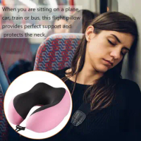 Travel Neck Support Pillow Memory Foam Neck Pillow Comfortable Memory Foam Travel Pillows for Neck Support Durable for Home