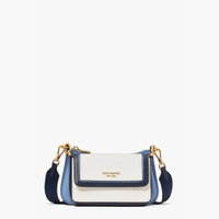 กระเป๋าสะพายข้าง MORGAN COLORBLOCKED DOUBLE UP CROSSBODY K9999 สี KINGFISHER MULTI