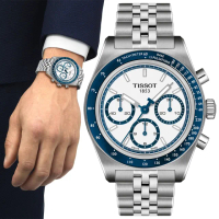 【TISSOT 天梭】PR516系列 三眼計時機械錶-40mm(T1494621101100)