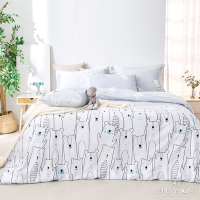 DUYAN竹漾-100%頂級萊塞爾天絲-單人床包枕套二件組-悠遊樂熊 台灣製