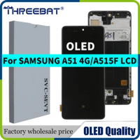 Super OLED Small size LCD For Samsung A51 A515F Lcd Display Touch Screen Digitizer Assembly Parts For Samsung A515FN/DS A515 LCD