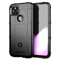 Armor Rubber Case for pixel 5 xl 5a 5g Shield Shockproof Phone Cover for Google Pixel 5XL 5 Anti-Slip Grid Silicone Cases