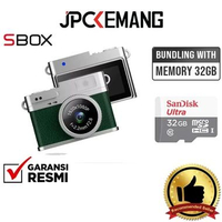 JPC KEMANG SBOX Mini Digital Camera Pocket SBOX Mini Life Kamera GARANSI RESMI Green + 32GB