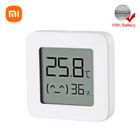 Original Xiaomi Mijia Bluetooth Thermometer 2 Wireless Smart Electric Digital Hygrometer Thermometer Work with Mijia APP