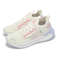 Puma 慢跑鞋 Softride Symmetry Fuzion Wns 女鞋 米白 粉 緩衝 襪套 運動鞋 31046007