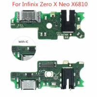 1pcs USB Charging Dock Port Socket Jack Plug Connector Charge Board For Infinix Zero X Neo X6810 Flex Cable Headphone Audio Jack