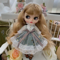 Fashion Blythe Doll Pastoral style dress new Blythe doll costume accessories