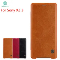 For Sony Xperia xz3 Case Cover NILLKIN PU Leather Flip Case For Sony Xperia xz3 Luxury Flip Cover High Quality Case For Sony xz3