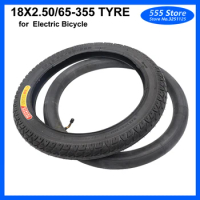 18 Inch Electric Bicycle Tire 18x2.50 65-355 Tire Inner Tube Fits Electric Motorcycle Battery Tricycle 18x2.5 Tube Tyre