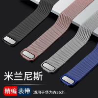 適用華為手表gt3pro米蘭尼斯表帶watch3金屬磁吸gt2鋼帶手環腕帶【宜家良品百貨】