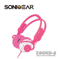 【SONICGEAR】KINDER 2 兒童專用安全立體聲耳機_Girl(粉色)