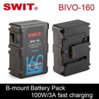 SWIT BIVO-160 160Wh Bi-voltage B-mount Battery Pack 100W 3A fast charging For ARRI Cameras Lights Powerbank