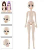 BJD Doll Toy Cute Figures Doll Flexible BJD Doll Head and Fashion Doll
