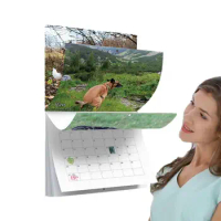 Time Piece Calendar 2024 Funny Calendar With Dogs Pooping In Beautiful Places 2024 New Desk Calendar For Bedroom Living Room
