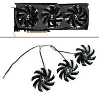 3pcs 85mm 4pin FDC10H12S9-C RADEON RX 6700 XT GPU FAN For XFX SPEEDSTER SWFT 309 RADEON RX6700 XT 12GO Cooling Fans