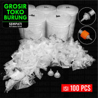 SEMPATI GROSIR Refil Dot Susu Kucing Premium Isi 100 Pcs Untuk Semua Size Botol Spet Media Karet Dot