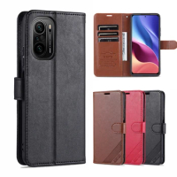 AZNS Flip Cover Leather Phone Case Fitted Case for Xiaomi POCO F3 / POCOPHONE POCO F3 Pu Leather Bags Case protective Holster