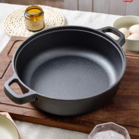 Cooking pot Cast iron cookware Home wok pan Uncoated cast iron Frying pan Kitchen pots and pans set Non stick pot for cooking