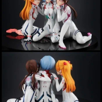 3pcs/set 8CM 2023 Anime NEON GENESIS EVANGELION EVA Ayanami Rei Asuka Mari Figure PVC Model Toys Doll collect Ornaments Gifts