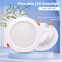 Lampu Downlight LED Premium 6W12W18W 3-warna Lampu Bulat Downlight Ultra Slim LED