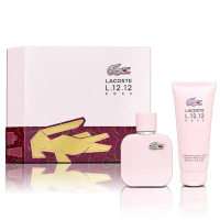 【LACOSTE】經典玫瑰淡香精禮盒(淡香精50ml+身體乳100ml 專櫃公司貨)