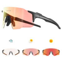 KAPVOE Photochromic Cycling Sunglasses Outdoor Sports Bike Glasses Man MTB Running Cycling Glasses Women Eyewear Bicycle Goggles