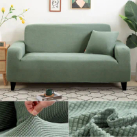 Thick Fabric Velvet Sofa Covers for Living Room Sofa Protector Jacquard Couch Cover Corner Sofa Slipcover L Shape Home Decor 1PC