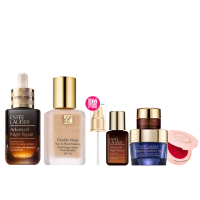 【Estee Lauder 雅詩蘭黛】IU摯愛小棕瓶粉持久粉底組(彈嫩發光/精華液/粉底液/防曬)