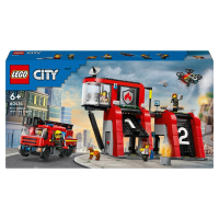 【LEGO 樂高】60414 City城市系列 消防局和消防車(積木 模型 車輛)