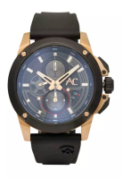 Alexandre Christie Alexandre Christie Jam Tangan Pria - Black Rosegold - Rubber - 9602 MCRBRBA