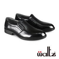 【Waltz】職人首選 簡約素面側V 紳士鞋皮鞋(612119-02 華爾滋皮鞋)