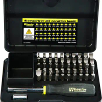 Wheeler 43-Piece Professional Gunsmithing Screwdriver Set with Magnetic Screwdriver Handle and Storage Case for Gunsmithing