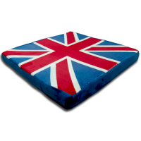 范登伯格 - 英國國旗 法蘭絨方厚墊 - 50x50cm