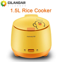 Joyoung 1.5L electric boiler pressure cooker rice mini rice cooker with non-stick coating liner 3 colors available yellow duck