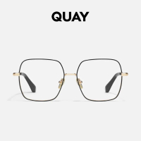QUAY Look It Up Eyeglasses - Black Gold