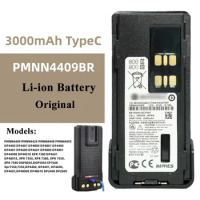 PMNN4409BR PMNN4424 PMNN4448 Battery 3000mAh Thicken Li-ion Walkie Talkie Replacement Battery Suport Type-C Charge For GP328D+