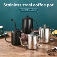 Pour-over Coffee Kettle Hanging Ear Stainless Steel Long-spout Fine Mouth Coffee Drip Kettle 350/600ml for Office Cafetera