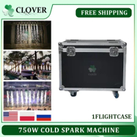 No Tax 1Pcs 2In1 Flycase for 750W Downward Cold Spark Firework Machine Ti Powder Dmx Remote Control Fountain Sparkular Machine
