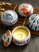 日式和風陶瓷帶蓋湯盅燉鍋隔水蒸蛋盅湯鍋煲湯內膽燉罐燕窩小燉盅