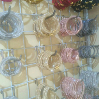 Gelang tali kawat Kristal Glitter Untuk charm liontin Emas