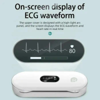 ER2 Portable ECG Monitor OLED Bluetooth EKG Cardiaco Heart Monitoring Wearable Electrocardiograma Unlimited Data Storage Share
