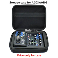 1PC Storage Case For Mixer Yamaha AG03 AG06 MG06 Portable Hard Shell Cover With EVA Protection
