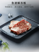 解凍板 導熱板 退冰板 解凍板快速解凍家用廚房牛排海鮮極速化冰神器肉類冷凍盤切菜砧板『ZW5498』