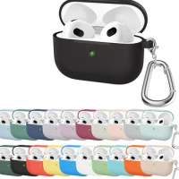 Cover For AirPods 3rd generation Case Wireless Earphone Funda Accessories For Air Pods 3 Anti-fall Anti-lost Cover With Hook