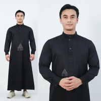 ZS - jubah pria muslim slimfit jubah gamis pria lengan panjang Bordir busana muslim baju jubah musli